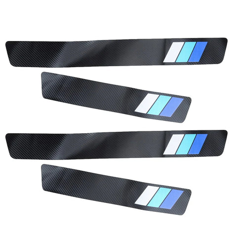 Toyota Camry 4 x Carbon Fiber Door Sills Anti Scratch Stickers (2018-2023)