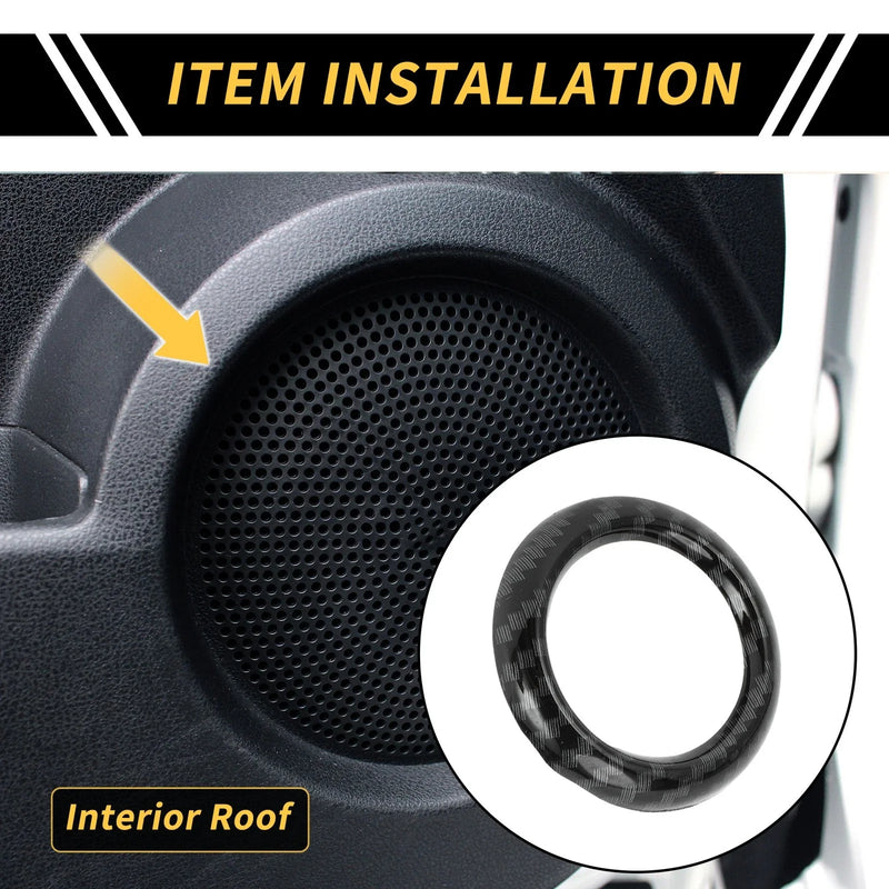 Ford Maverick Carbon Fiber Roof Speaker Ring Cover Trim (2022-2024)