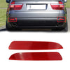 BMW E70 Rear Bumper Reflectors  Brake Stop Lamp Red Lens (2007-2013)