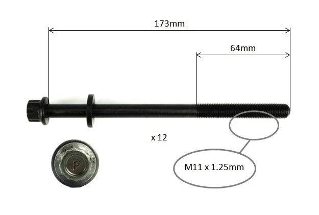 SUBARU LIBERTY BL5 BP5 CYLINDER HEAD BOLT SET (2003–2006)