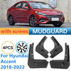 Hyundai Accent 2 x Mud Fender Flaps Splash Guards (2018–2022)