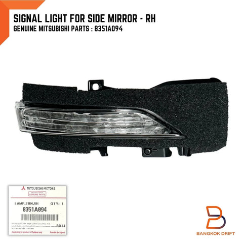 Mitsubishi Triton, Pajero Sport Right Mirror Indicator Light RH (2015-2023)