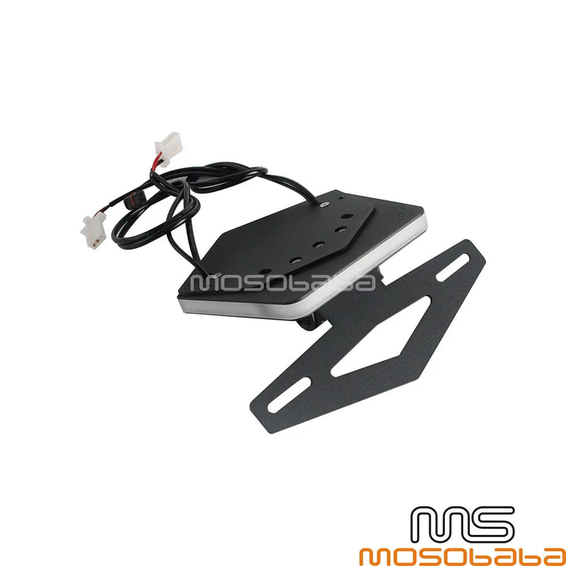 BMW S1000RR Fender Eliminator License Plate Holder w/ LED Lights (2009-2023)