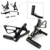 Triumph T595 509 955i 1050 Speed Triple Black Rearset Footpegs (2006-2012)