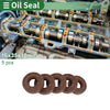 Oil Seal 16x35x10mm FKM Rubber High Pressure Brown 5 Pcs