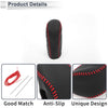 Nissan Tiida (2004-2012) Black Red Faux Leather 1 Pc Gear Shift Knob Cover