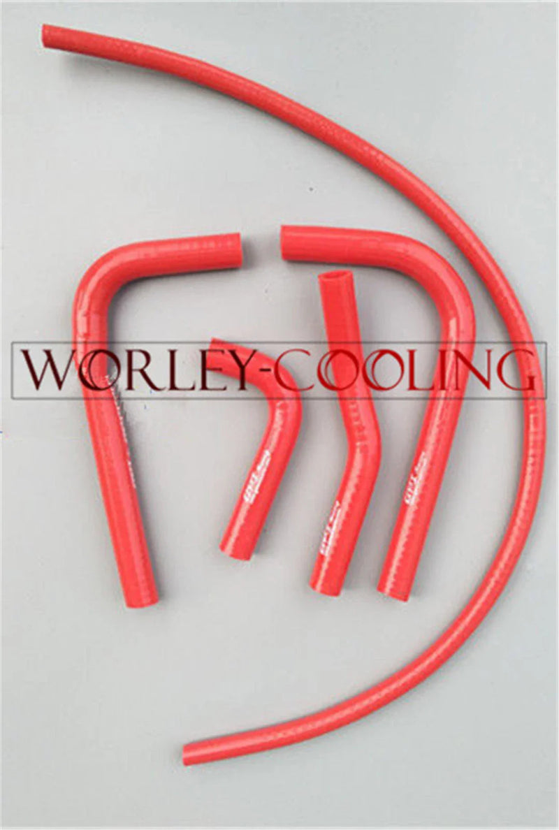 Kawasaki KX250F 2017-2020 Red Silicone 2 x Radiator Hose