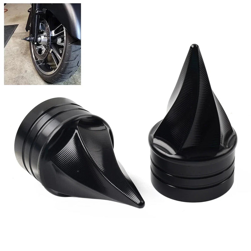 Harley Touring Road Street Glide Softail Sportster Front Axle Nut Cap