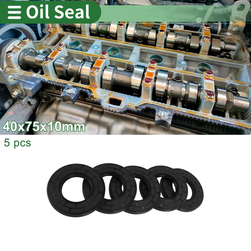 Oil Seal 40x75x10mm NBR Rotary Shaft Seal Black