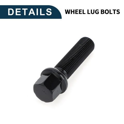 Volkswagen Porsche 10 x M14x1.5mm Ball Seat Wheel Lug Bolts 45mm Shank