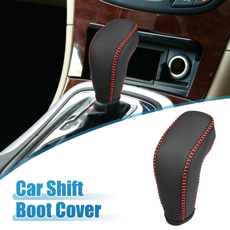 Buick Regal Shift Boot Cover Gear Knob Shifter Boot Black Red Stitches