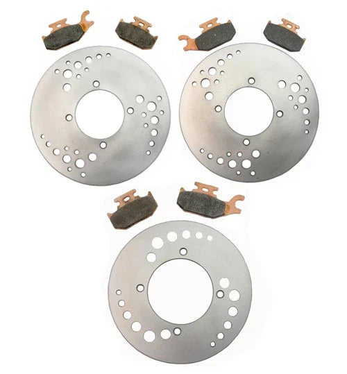 Can-Am Outlander Max 650 Front Rear Brake Rotors and Pads (2006–2008)