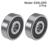2 x Deep Groove Ball Bearing Z2 10x35x11mm Double Sealed Chrome Steel
