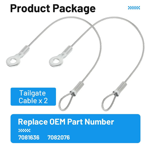 Polaris Ranger 500 2 x Tailgate Cable (2011–2022)