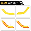 Jeep Wrangler Yellow Front Rear Door Handle Panel Bezel Cover Trims (2007-2023)