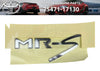 TOYOTA MR2 Spyder Rear Emblem Badge Chrome (1999–2007)
