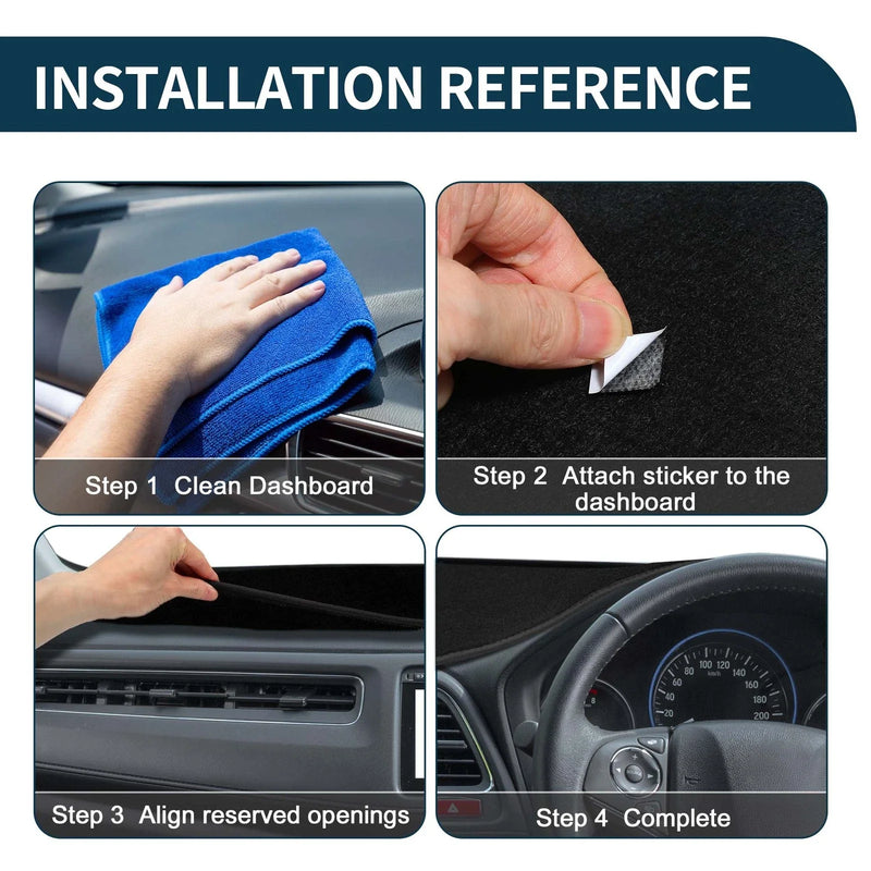 Toyota Cross 2021-2024 Black 1 Set Dashboard Cover Mat