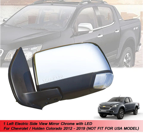 Chevrolet Colorado LH Electric Side Mirror Chrome (2012-2019)