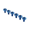 Bike Motor 6pcs M5x30mm Blue Titanium Alloy Torx Head Bolts