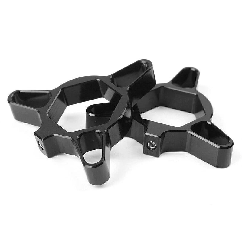 Universal Motorcycles - 2 Pcs, Black CNC 22mm Fork Preload Adjusters