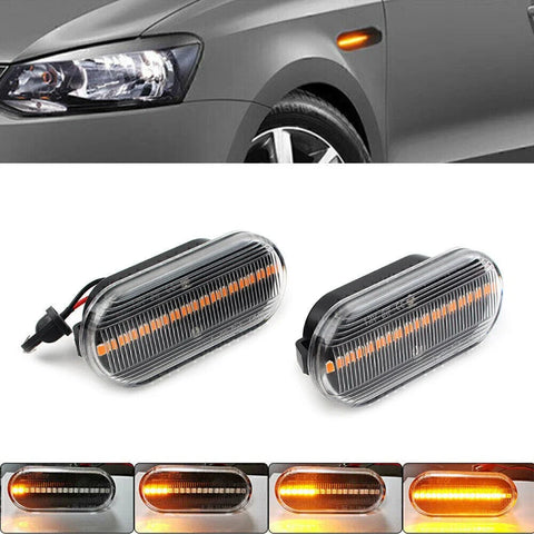 Volkswagen VW Bora Golf 2 x Side LED Marker Amber Turn Signal Lights