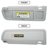 Honda Civic 2006-2011 Light Gray 2 x Sun Visors