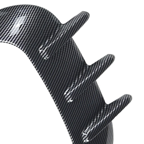 Volkswagen ID.3 2 x Carbon Look Front Bumper Side Air Vent Trims (2019-2022)