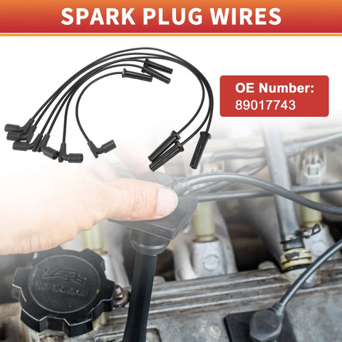 Chevrolet Impala 6 Pcs Spark Plug Wire Ignition Coil Cable (2006-2009)