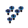 Bike Motor - Blue 6 x M6x20mm Titanium Alloy Torx Head Bolts