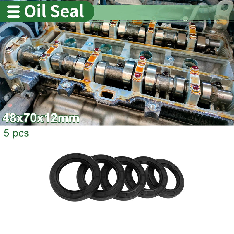 Car Oil Seal Seal Ring Rotary Shaft Seal NBR Rubber 48x70x12mm Black