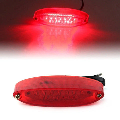 Universal Motorcycle Quad ATV Running Stop Brake License Plate Tail Lights