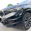 BMW X6 Carbon Look Front Bumper Side Fin Canard Splitter (2023–2025)