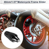 8mm Aluminum Alloy Motorcycle Slider Frame with Bolt 1 Set Black