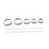 Ford Maverick 5 x Silver AC Headlight Radio Switch Knob Rings (2022-2023)
