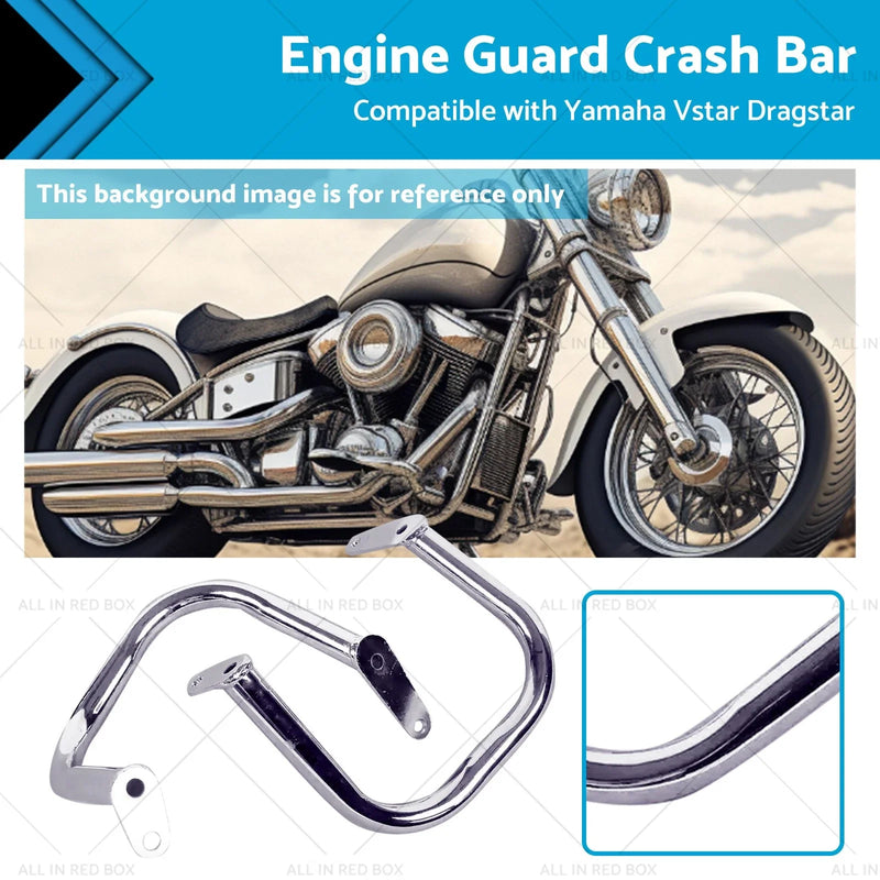 Yamaha V-Star XVS400 XVS650 Engine Guard Crash Bar Chrome (1998-2016)