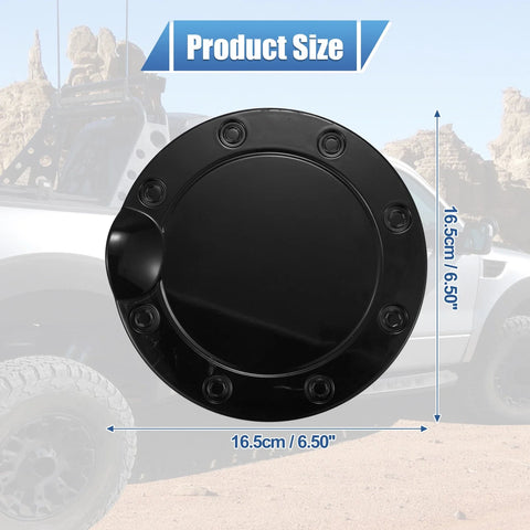 Ford F-150 2015-2020 - Black Fuel Door Cover Fuel Tank Cover