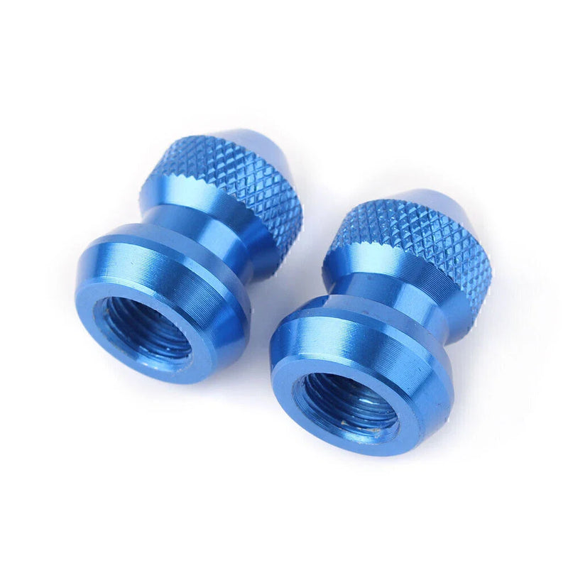 Car Truck Motorcycle Bike Blue Universal Tyre Air Valve Caps
