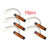 Car RV Truck Trailer 10 x Yellow 12V 6 LED Side Marker Indicator Lights