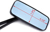 Universal Motorcycle Black Aluminum Rearview Side Mirrors 8/10MM