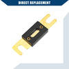 Car, Motorcycle, Boat - Gold Tone, Black Mini ANL 500A Fuses