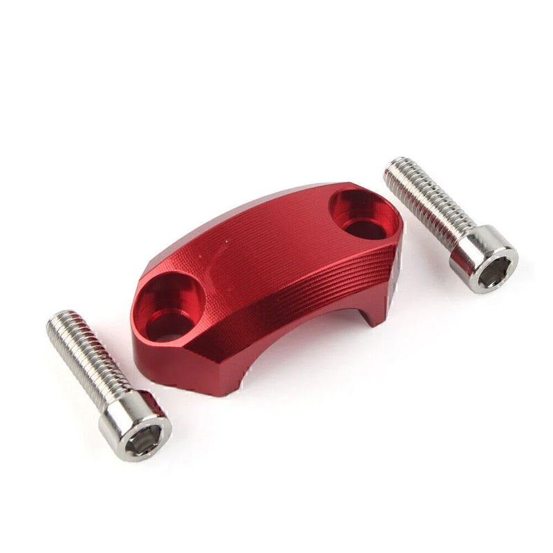Motocross MX 22mm Master Cylinder Perch Clamp Cover Red