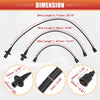 VW Beetle Karmann 5 x Spark Plug Wire Ignition Coil Cable