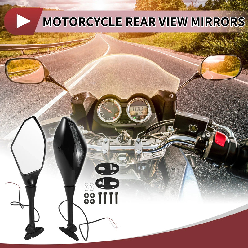 Honda CBR600RR 1 x Rear View Mirrors Black Aluminum (2003–2014)