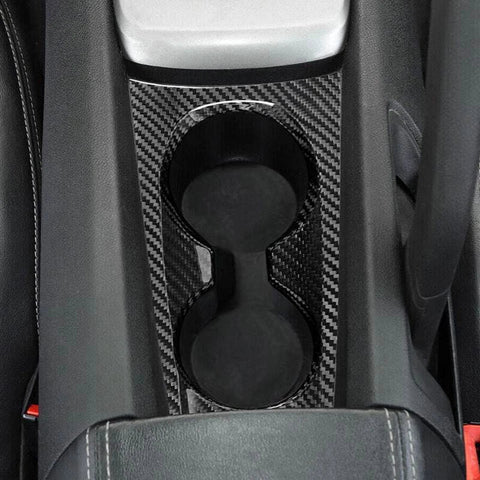 Chevrolet Camaro 2010-2015 Carbon Fiber Water Cup Holder Panel Cover Trim