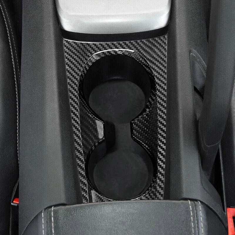 Chevrolet Camaro 2010-2015 Carbon Fiber Water Cup Holder Panel Cover Trim