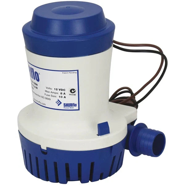 Boats Shurflo 2000, 12V, 3.5GPM, Compatible with Various Models Bilge Pump