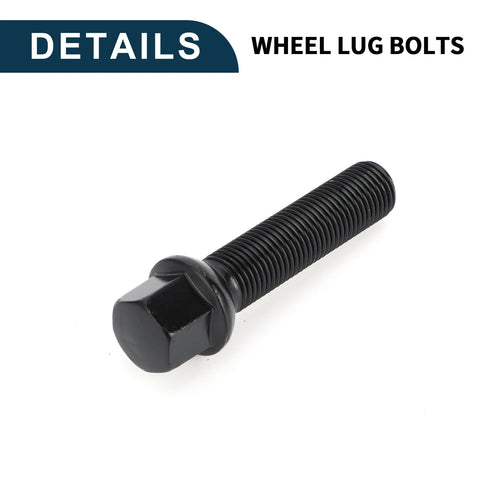 Volkswagen Porsche 10 x M14x1.5mm Ball Seat Wheel Lug Bolts 55mm Shank