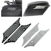 Harley Touring Road Glide Black/Chrome Hard Saddlebags Latch Covers (93-13)