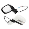 Honda Civic 2012-2013 Manual Folding White Left Side Door Mirror Replacement