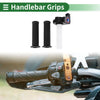 Motorcycle Rubber Black 7/8" 22mm Hand Grips Cover Kit
